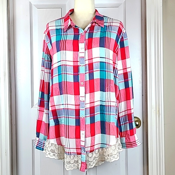 Umgee Striped Button Down main image 0